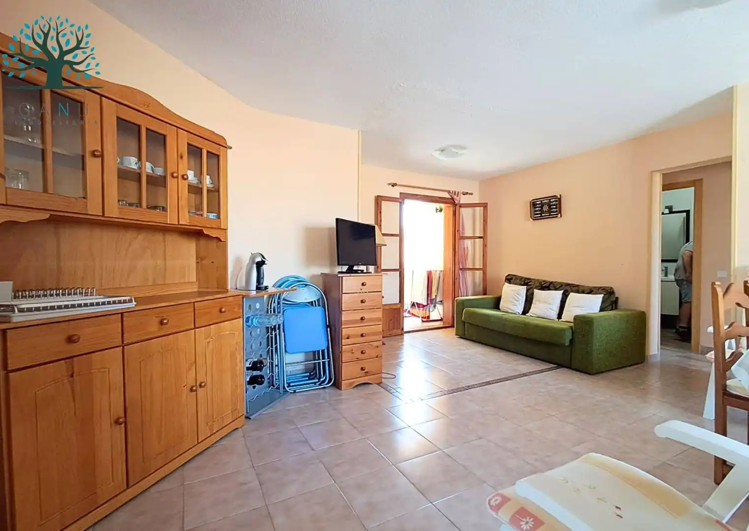 Sala de estar de Apartamento en venta en Mazarrón con Terraza, Trastero y Amueblado
