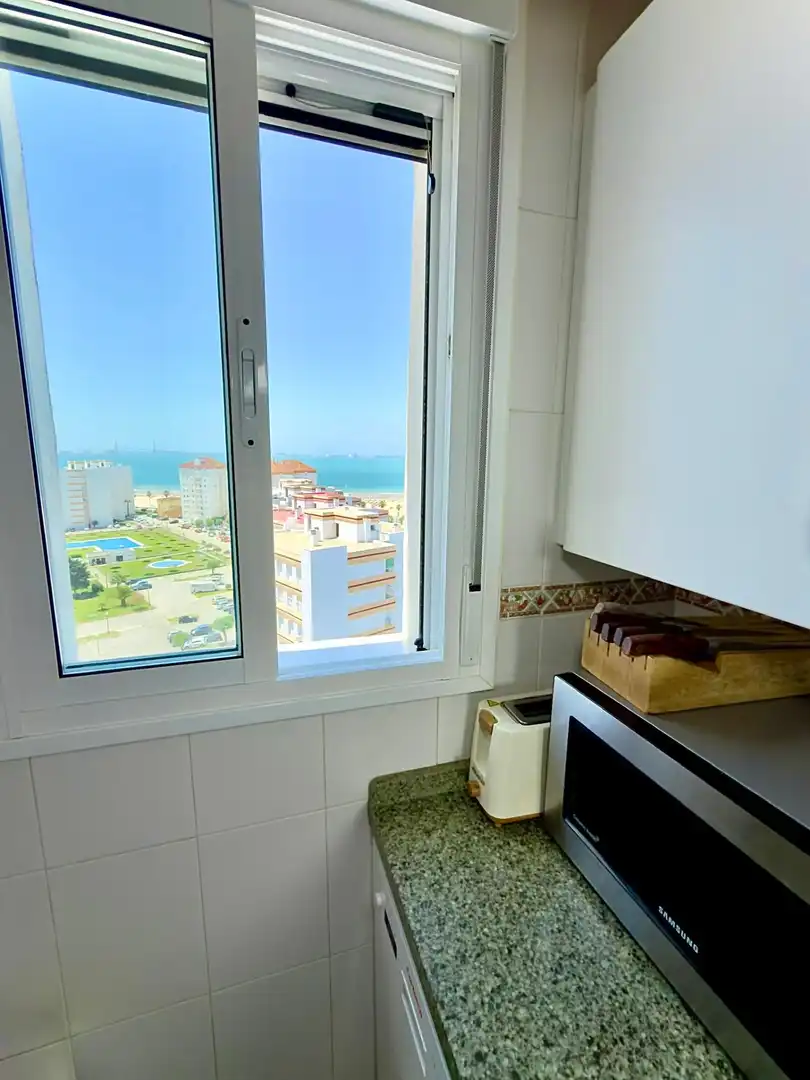 Schlafzimmer von Wohnungen zum Verkauf in El Puerto de Santa María mit Klimaanlage, Privatgarten und Alarm
