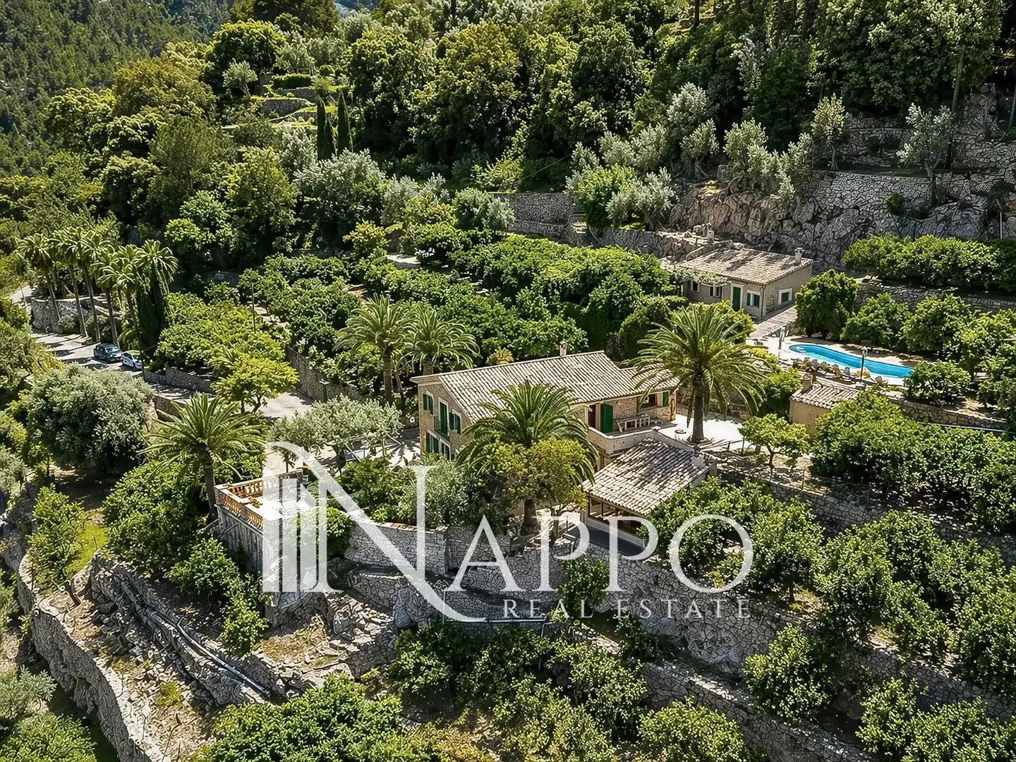 Exterior view of Houses for sale in Sóller  with Air Conditioner, Storage room and Swimming Pool