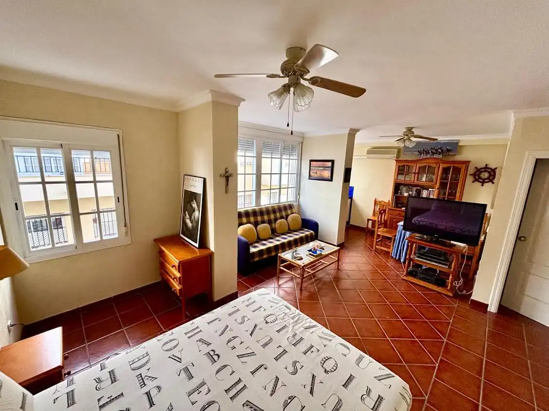 Wohnzimmer von Wohnung zur Miete in Sanlúcar de Barrameda mit Klimaanlage, Heizung und Möbliert