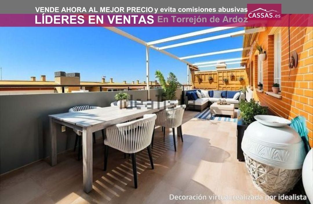 Terrasse von Dachboden zum verkauf in Torrejón de Ardoz mit Klimaanlage, Heizung und Parkett