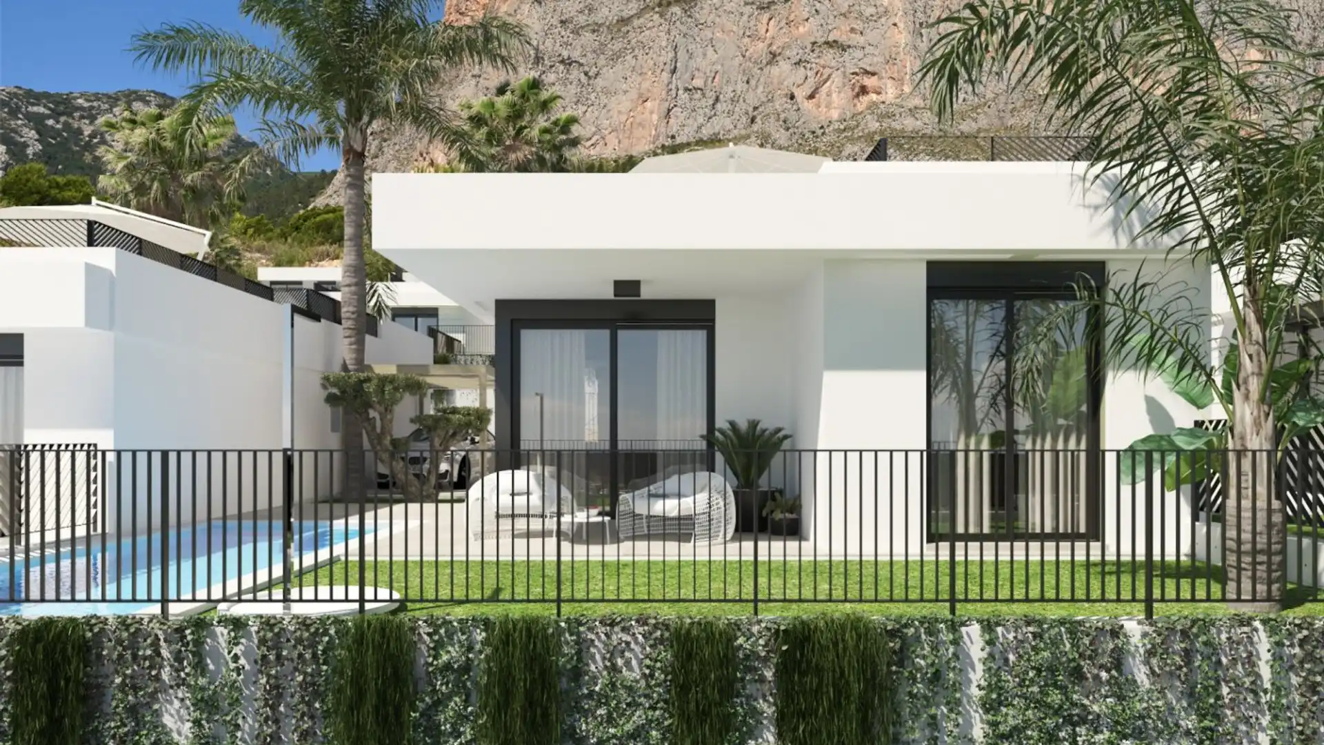 Jardín de Casa o chalet en venta en Polop con Aire acondicionado, Calefacción y Jardín privado