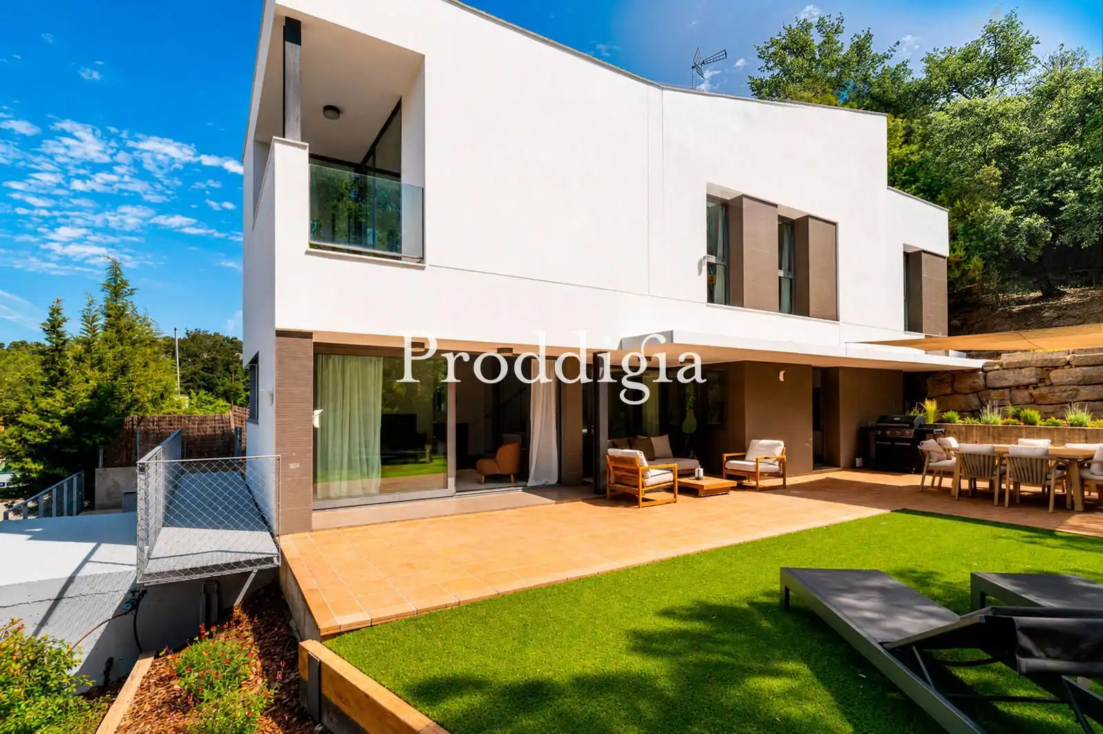 Jardín de Casa o chalet de alquiler en Barcelona con Aire acondicionado, Calefacción y Amueblado