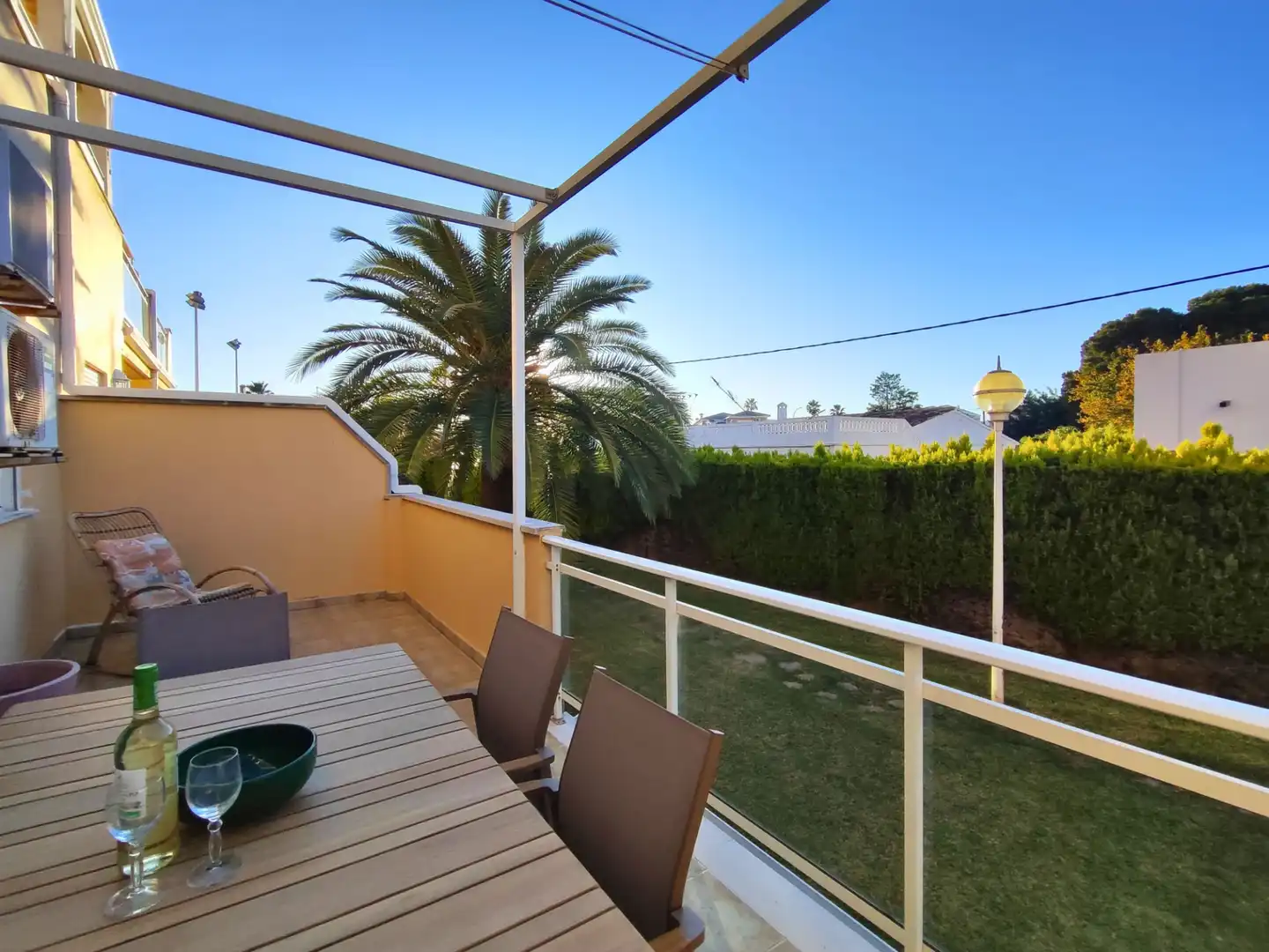 Terrace of Flat for rent in Dénia  with Air Conditioner, Heating and Terrace