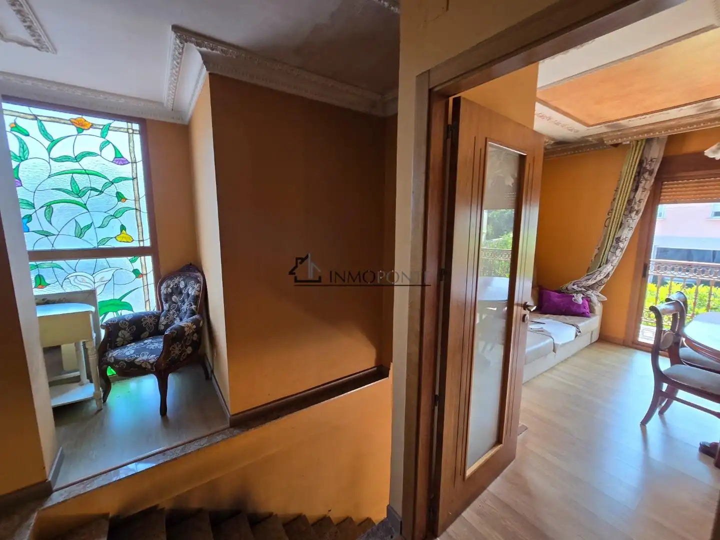 Dormitori de Casa o xalet en venda en Pontevedra Capital  amb Calefacció, Jardí privat i Terrassa