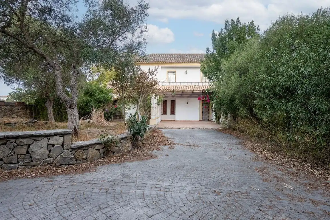 Vista exterior de Casa o chalet en venta en Benalup-Casas Viejas con Jardín privado, Trastero y Piscina