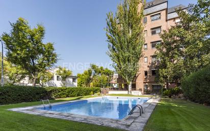 Swimming pool of Apartment for sale in  Madrid Capital  with Terrace and Swimming Pool