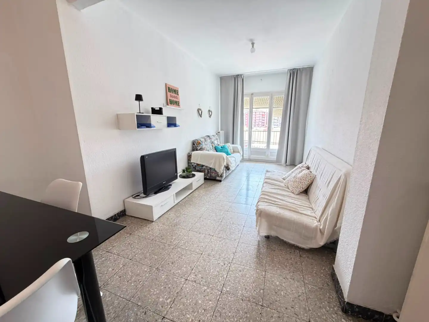 Sala de estar de Piso de alquiler en Lleida con Calefacción, Amueblado y Horno