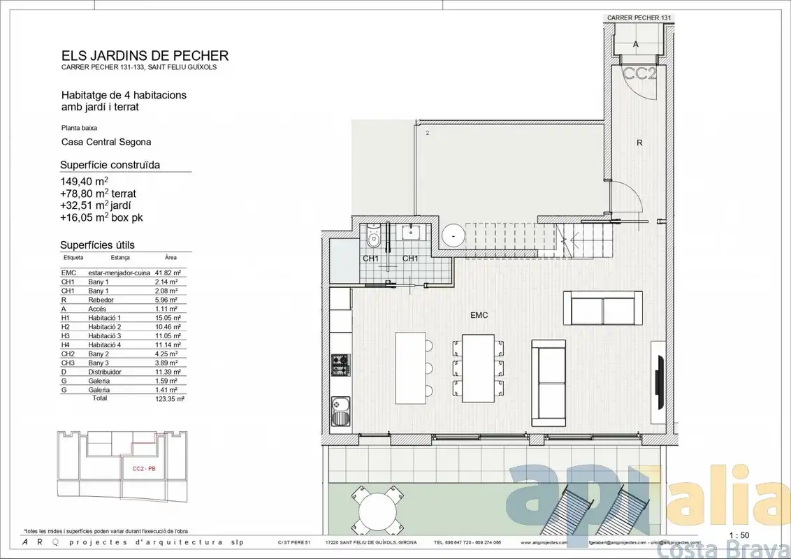 Casa adosada en venta en Sant Feliu de Guíxols con Aire acondicionado, Calefacción y Jardín privado