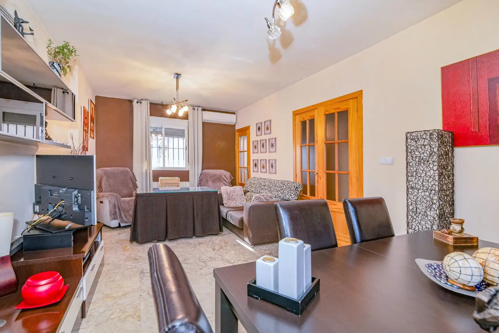 Sala de estar de Casa o chalet en venta en Cijuela con Aire acondicionado, Calefacción y Jardín privado