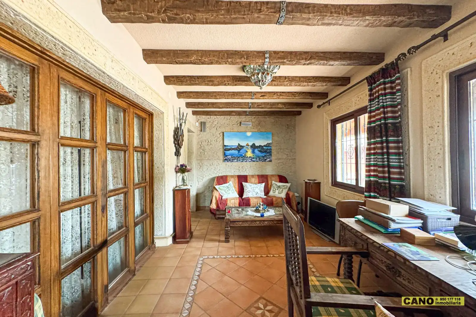 Sala de estar de Casa o chalet en venta en Almería con Aire acondicionado, Calefacción y Piscina