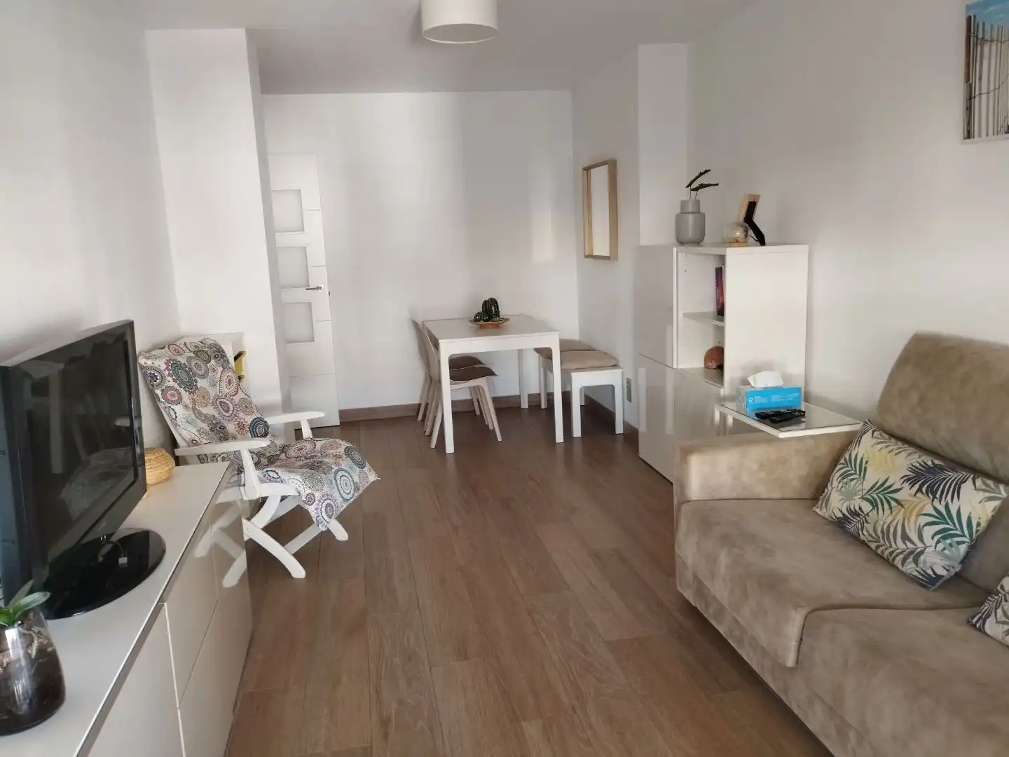 Sala d'estar de Apartament de lloguer en Benicasim / Benicàssim amb Terrassa i Balcó