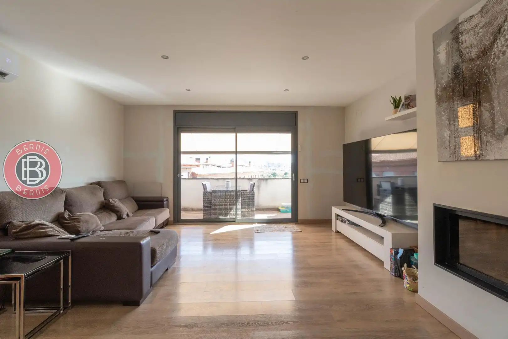 Sala de estar de Casa adosada en venta en Piera con Aire acondicionado, Calefacción y Parquet