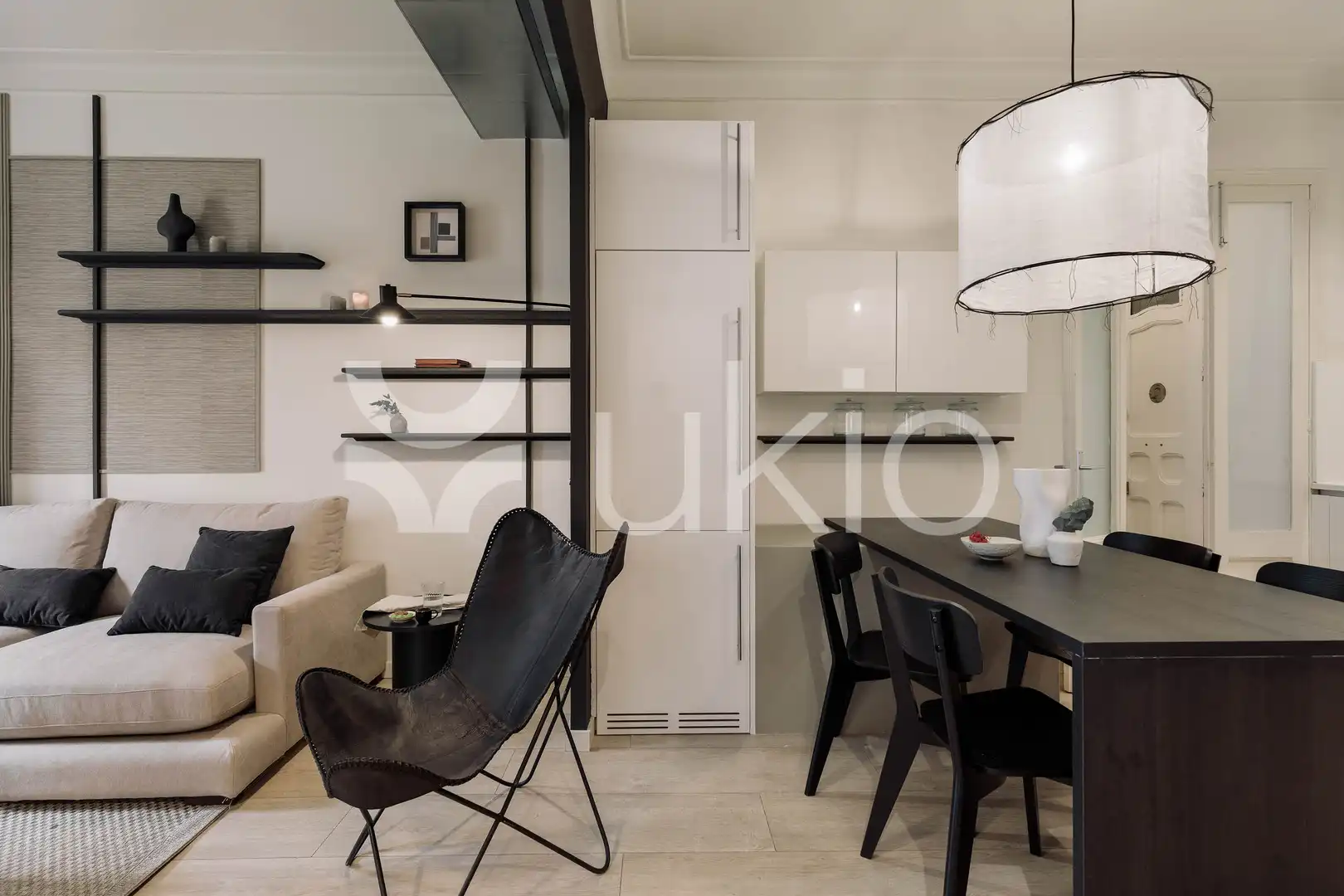 Living room of Apartments for rent in Barcelona  with Air Conditioner, Heating and Furnished