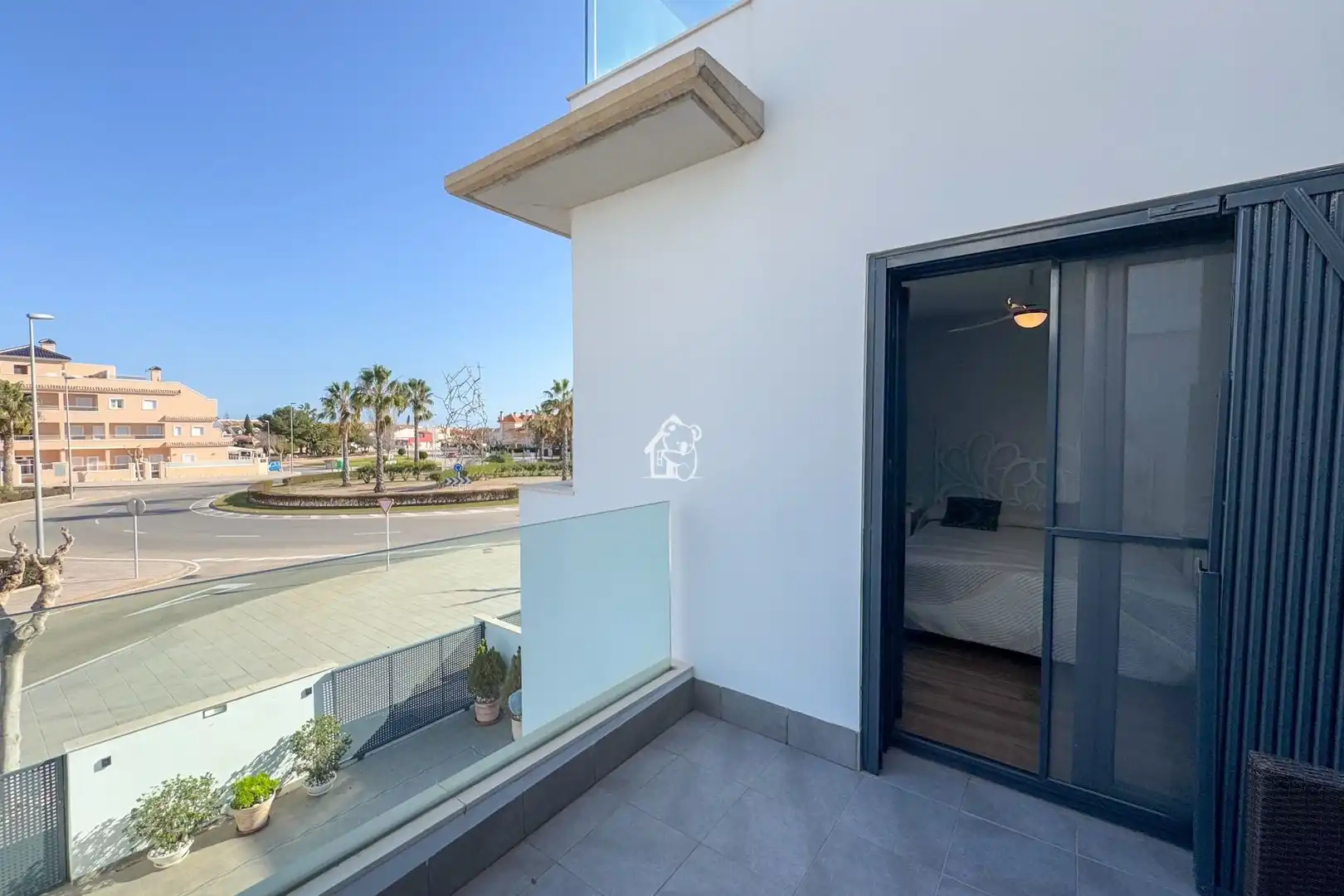 Terraza de Casa adosada de alquiler en Pilar de la Horadada con Aire acondicionado, Jardín privado y Terraza