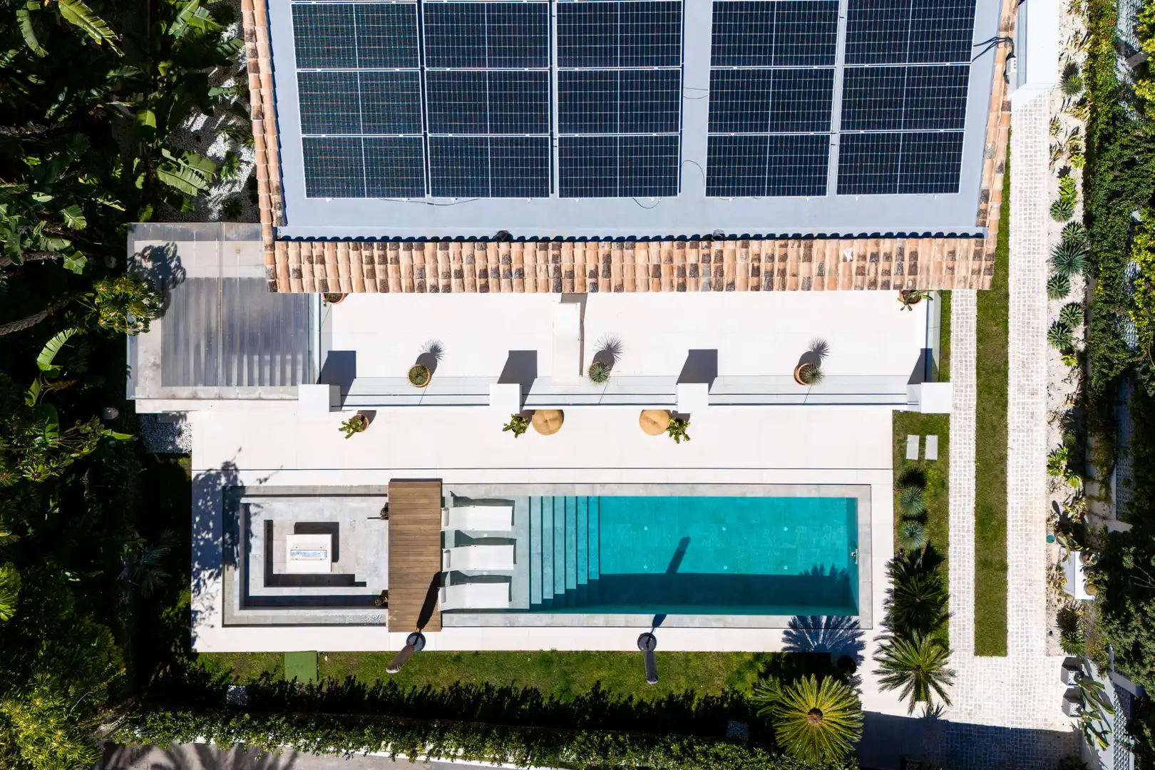 Piscina de Casa o xalet de lloguer en Marbella amb Calefacció, Jardí privat i Terrassa