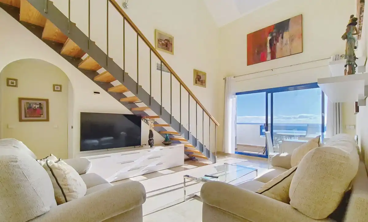 Living room of Duplexes for sale in Manilva  with Air Conditioner, Terrace and Community pool