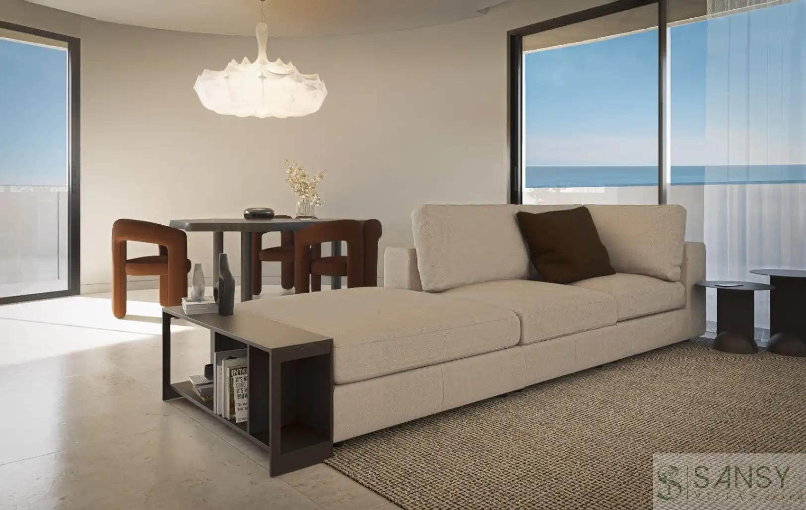 Sala de estar de Apartamento en venta en Calpe / Calp con Aire acondicionado, Trastero y Piscina