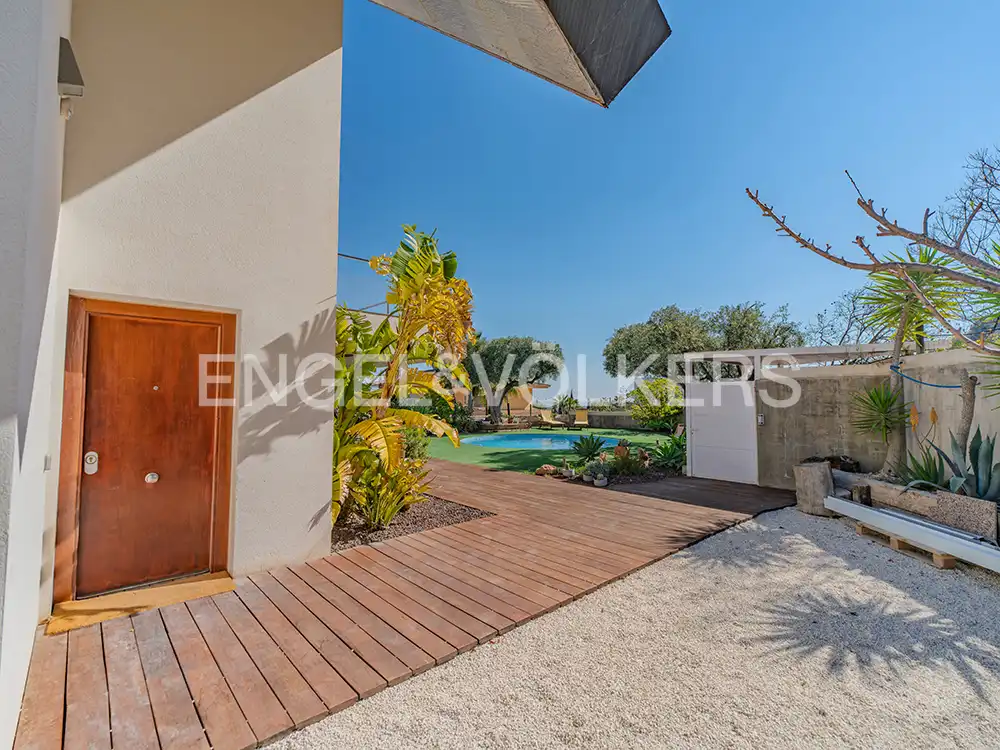 Terrassa de Casa o xalet en venda en Alicante / Alacant amb Aire condicionat, Calefacció i Jardí privat