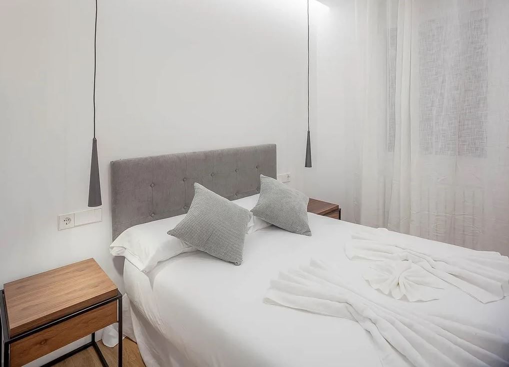 Bedroom of Flat to rent in  Madrid Capital  with Air Conditioner, Furnished and Pets allowed