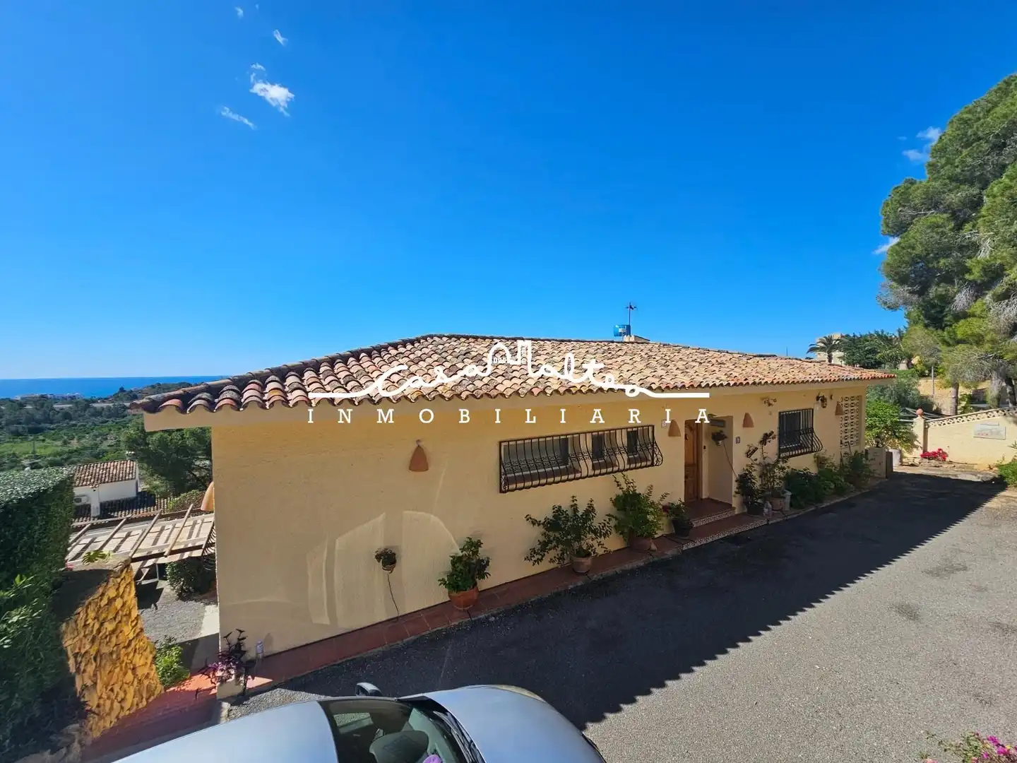 Vista exterior de Casa o chalet en venta en Altea con Aire acondicionado, Jardín privado y Terraza