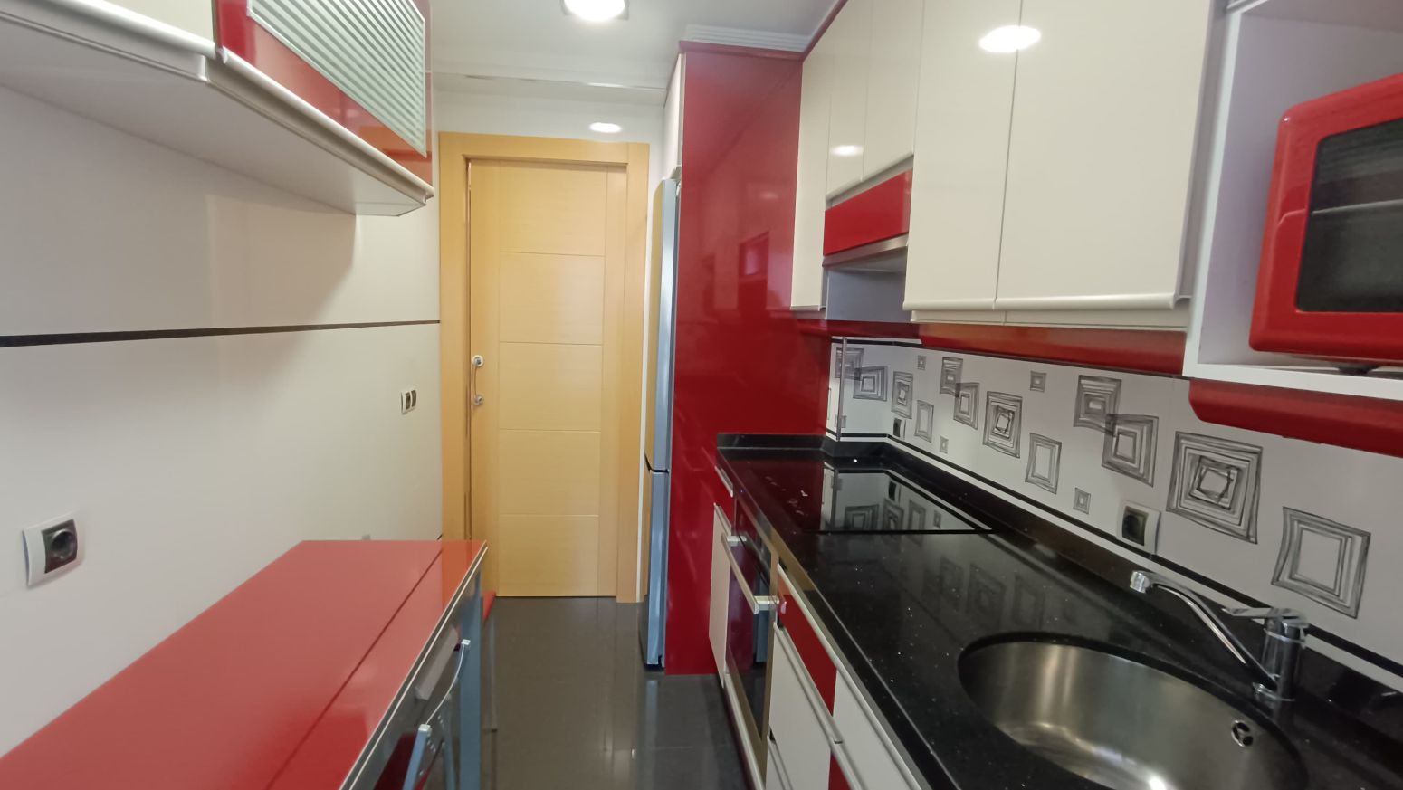 Kitchen of Flat to rent in Gijón   with Heating, Parquet flooring and Storage room