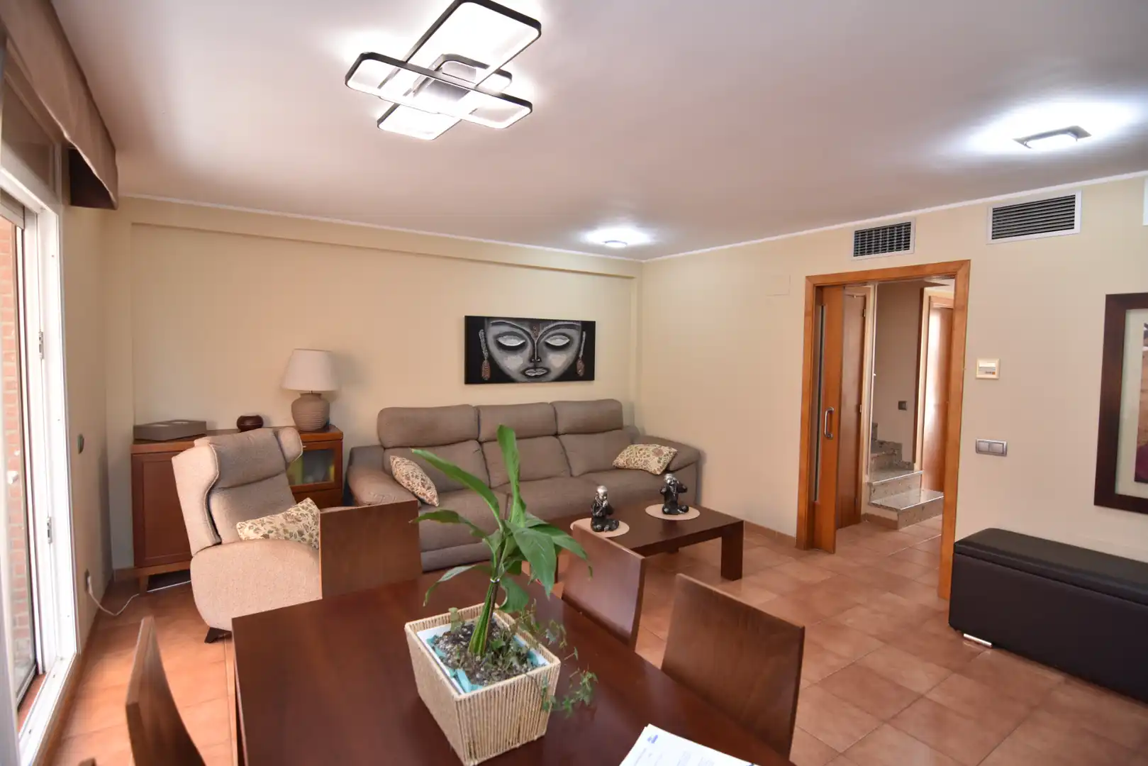 Sala de estar de Dúplex en venta en Pineda de Mar con Aire acondicionado, Calefacción y Parquet