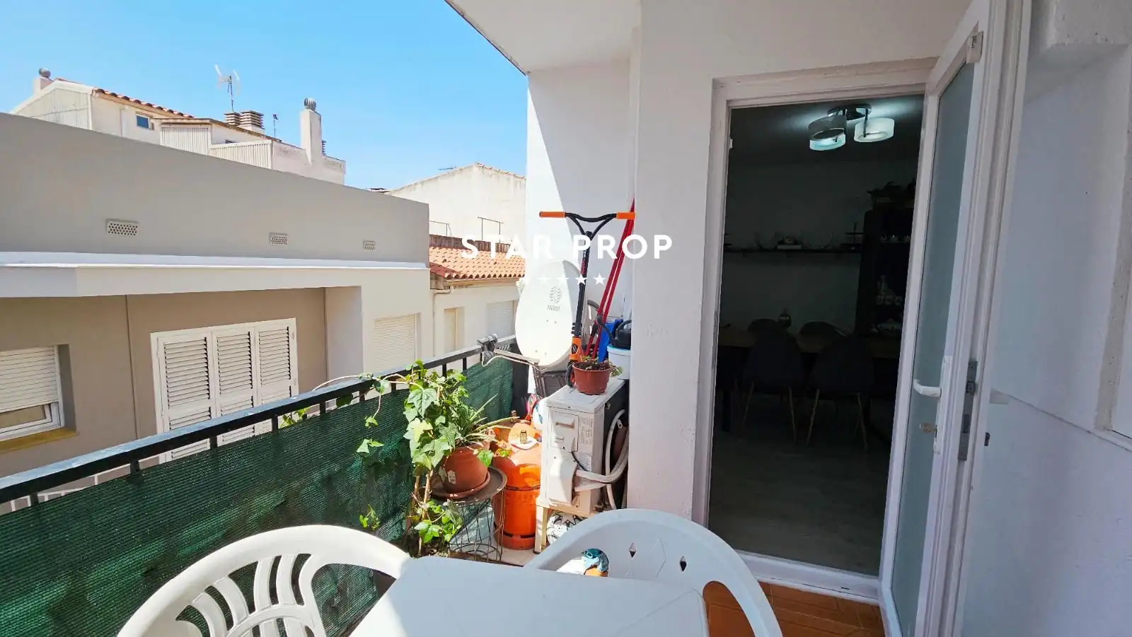 Balcony of Flat for sale in Roses  with Heating, Terrace and Oven