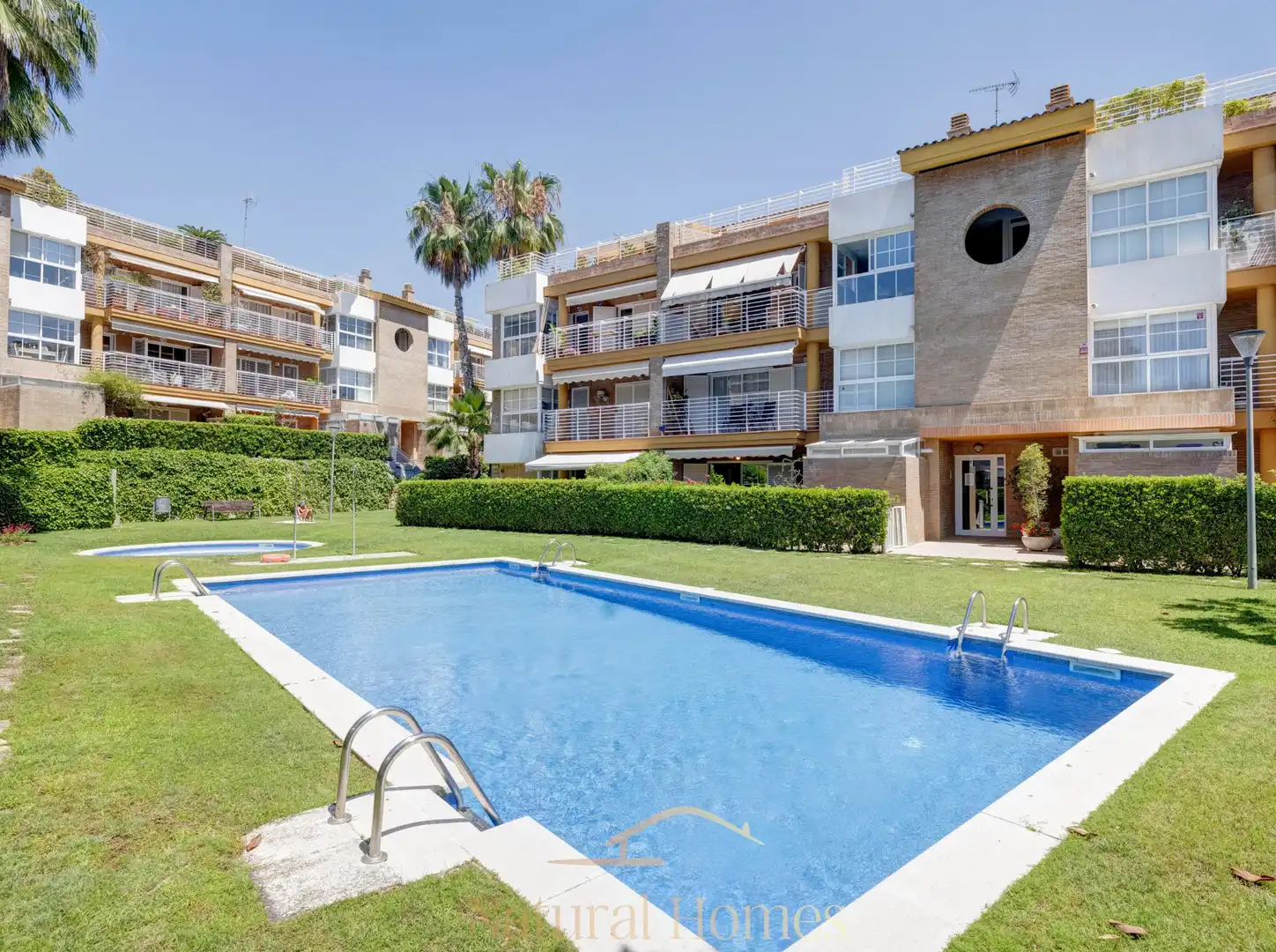 Swimming pool of Flat for sale in Sant Andreu de Llavaneres  with Heating, Private garden and Terrace