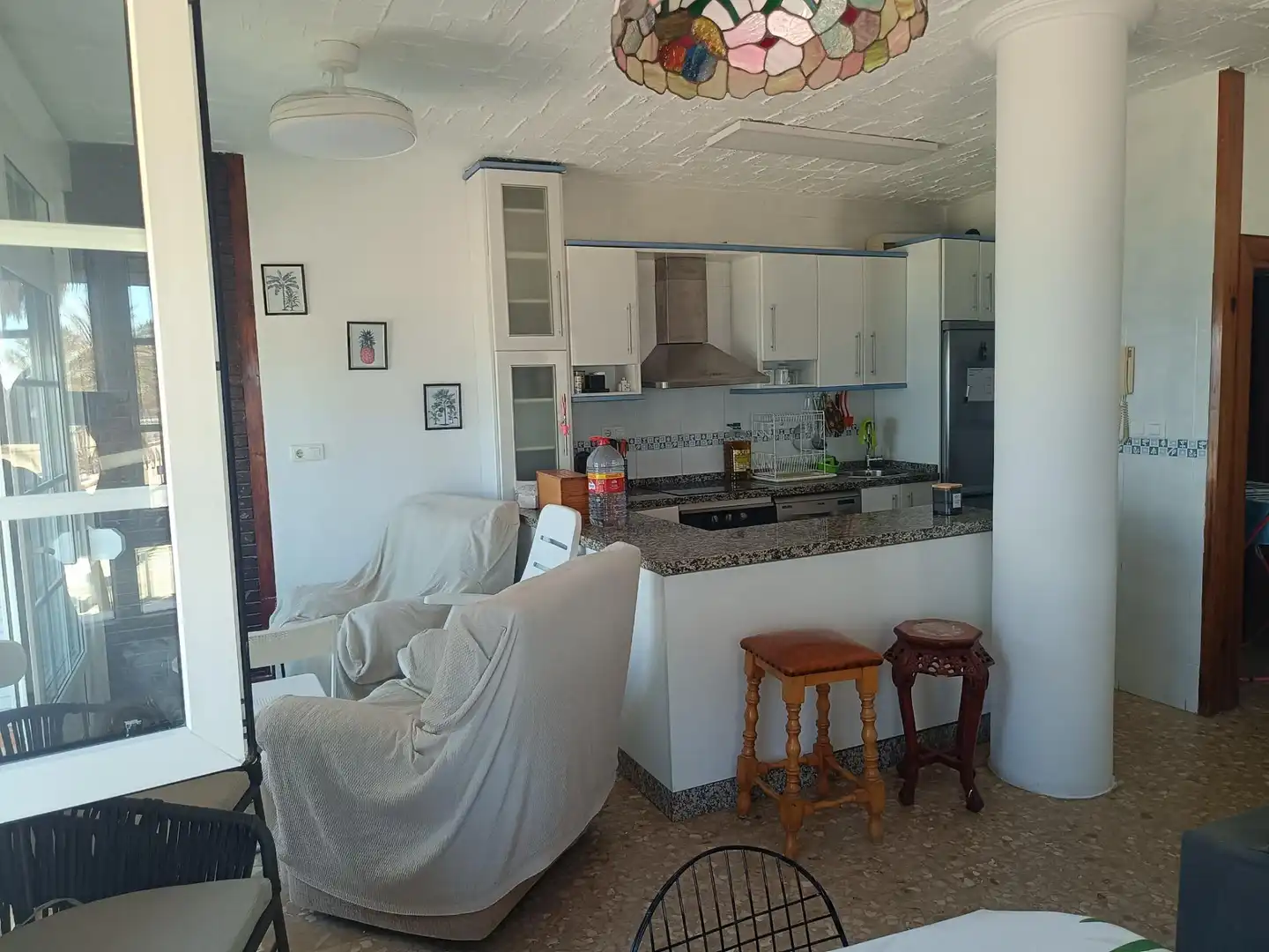 Kitchen of Apartments for rent in Almería  with Heating, Terrace and Furnished