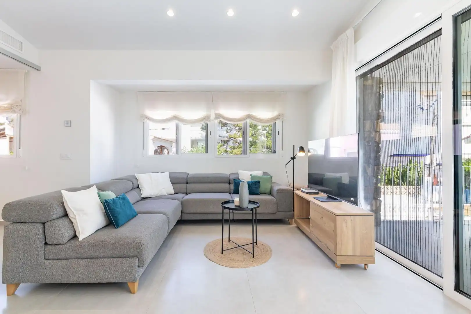 Wohnzimmer von Haus oder Chalet zum Verkauf in Dénia mit Klimaanlage, Heizung und Privatgarten