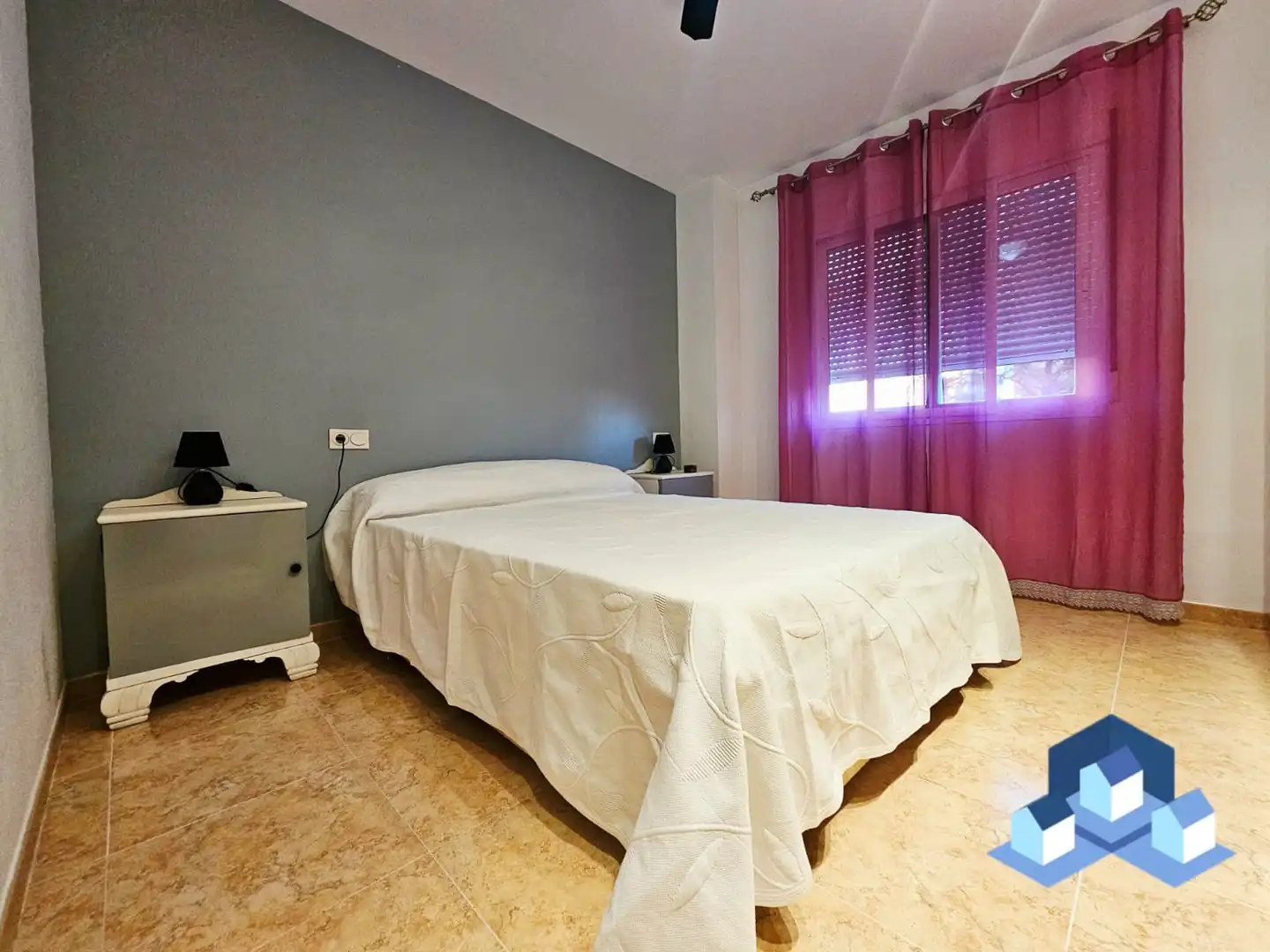 Schlafzimmer von Wohnung zum Verkauf in Lorca mit Klimaanlage, Heizung und Privatgarten