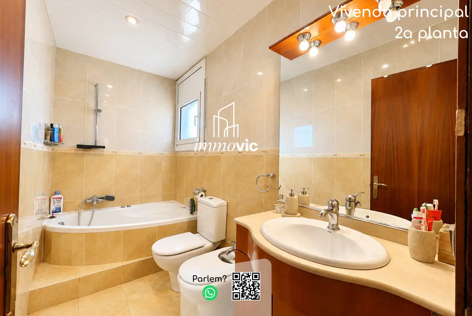 Baño de Casa o chalet en venta en Centelles con Calefacción, Jardín privado y Parquet
