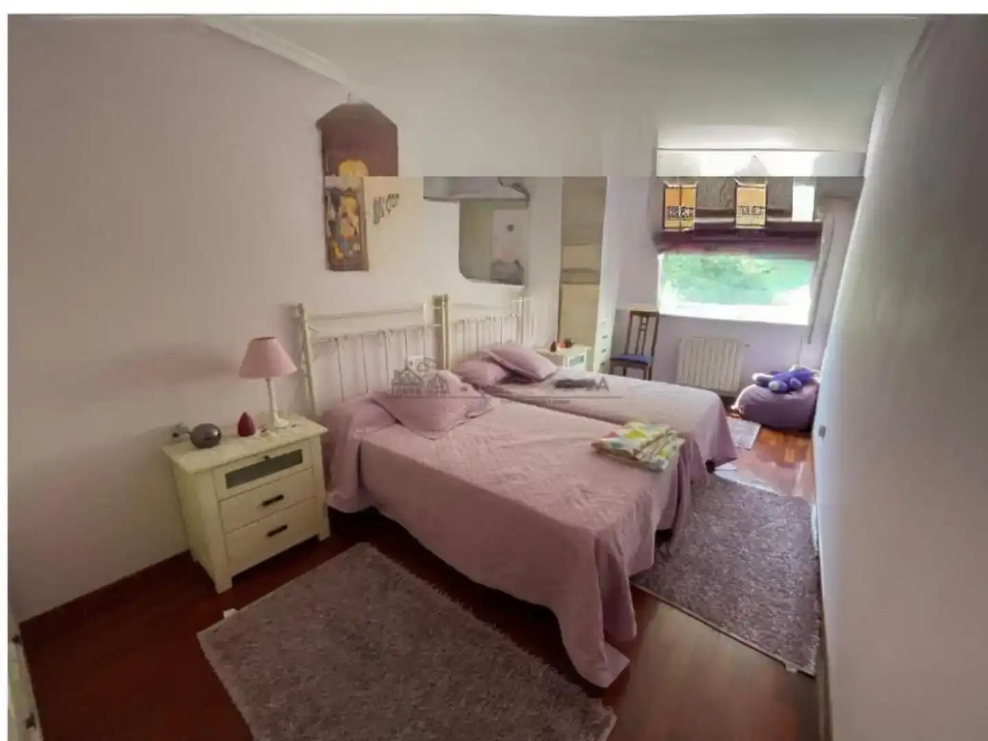 Bedroom of Flat for rent in Ourense Capital   with Parquet flooring, Furnished and Balcony