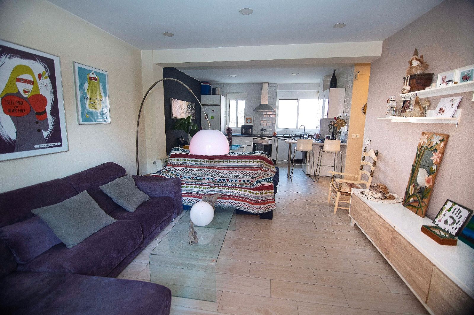 Living room of Flat for sale in  Valencia Capital  with Heating and Oven