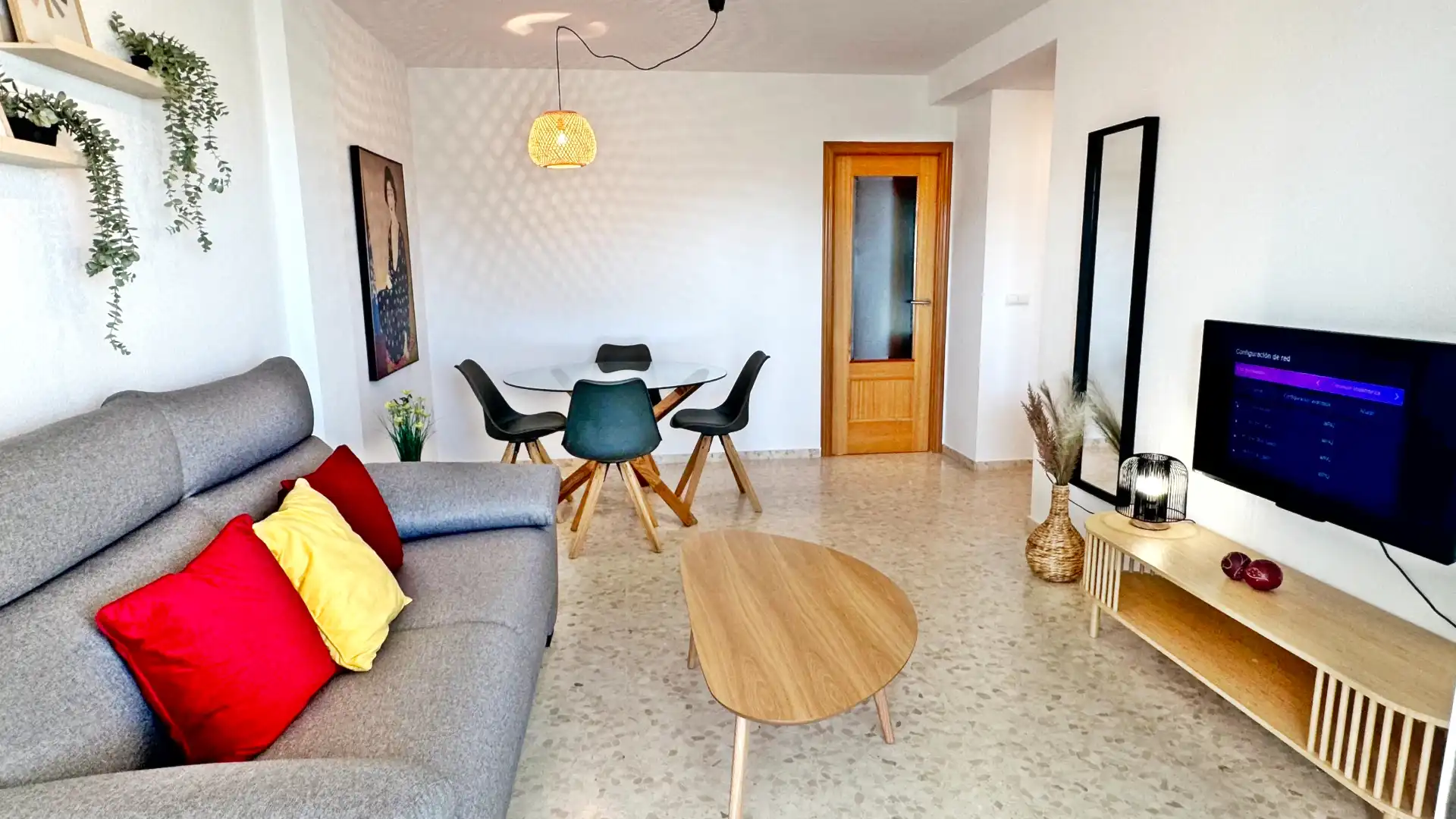 Sala d'estar de Apartament de lloguer en Gandia amb Aire condicionat, Calefacció i Terrassa