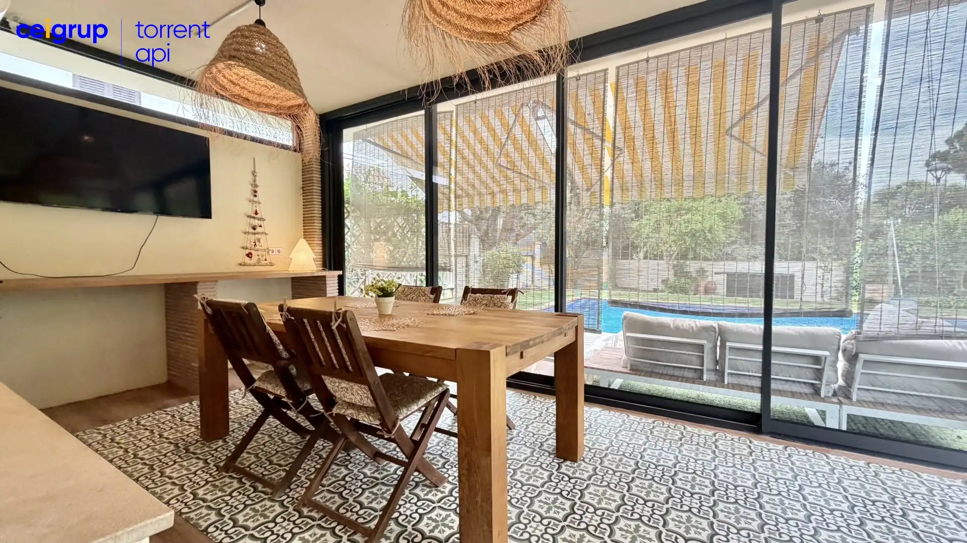 Dining room of Houses for sale in L'Escala  with Air Conditioner, Heating and Terrace
