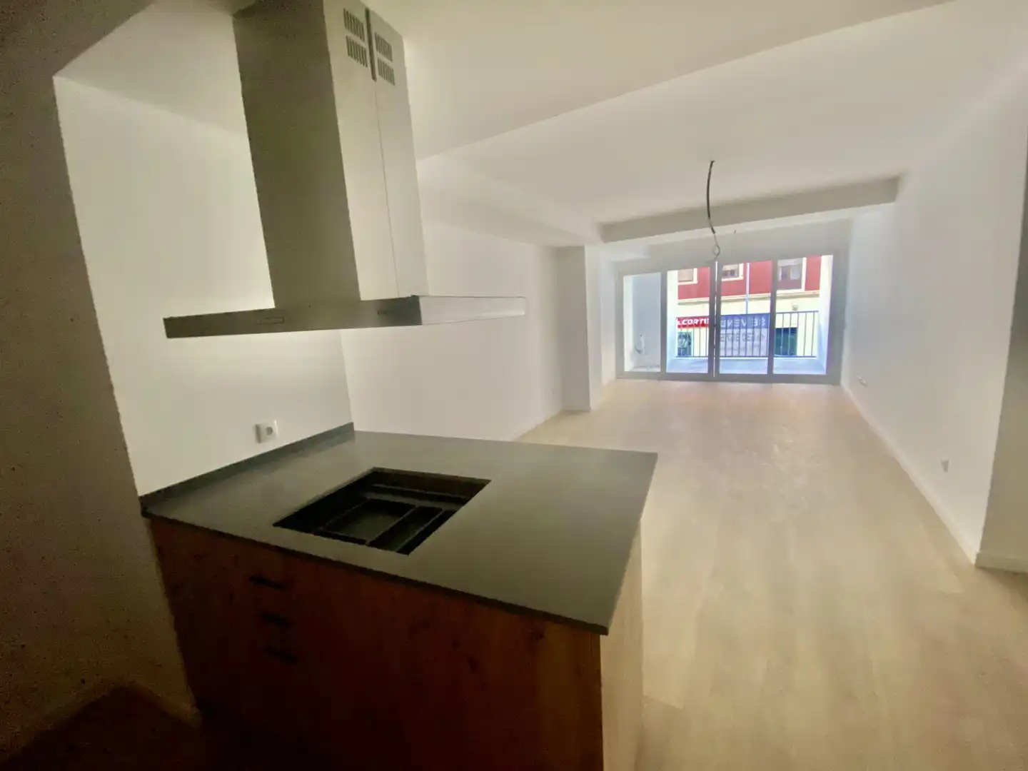 Küche von Wohnung zum Verkauf in Castellón de la Plana / Castelló de la Plana mit Parkett und Terrasse