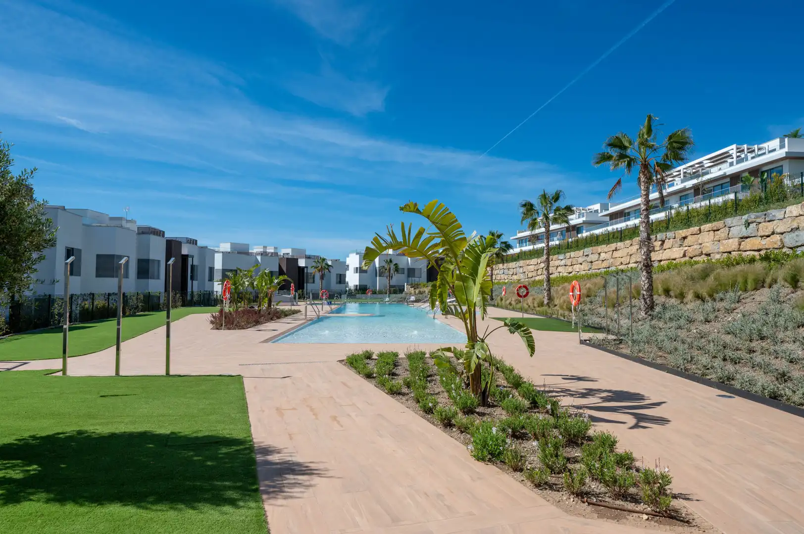Swimming pool of Attic for rent in Marbella  with Air Conditioner, Terrace and Storage room