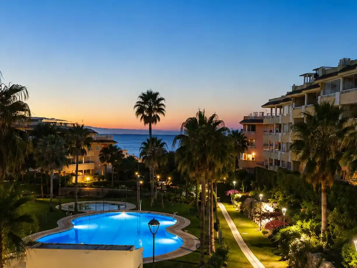 Jardí de Àtic de lloguer en Fuengirola amb Aire condicionat, Jardí privat i Terrassa