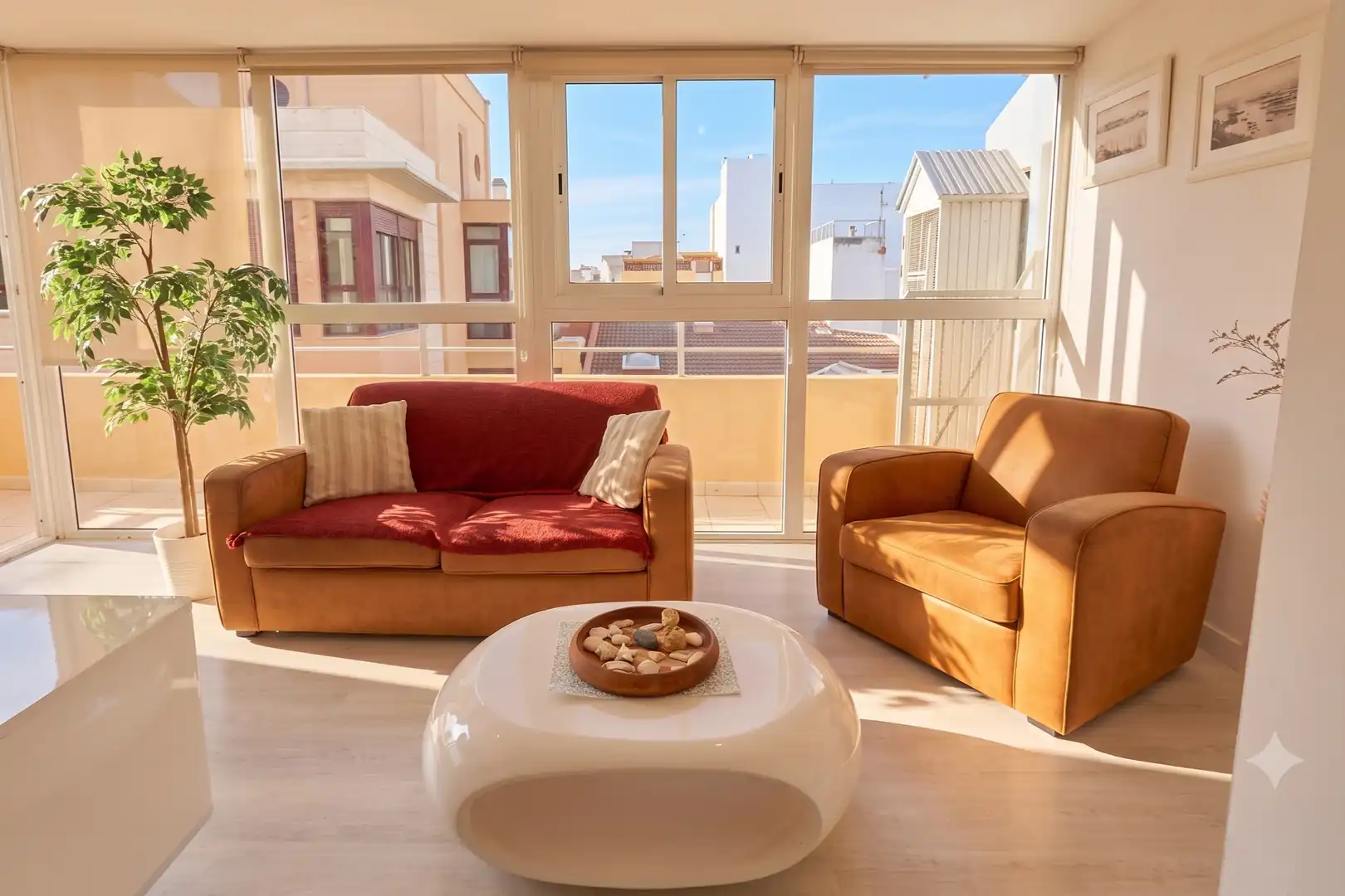 Sala de estar de Ático de alquiler en Las Palmas de Gran Canaria con Calefacción, Terraza y Amueblado