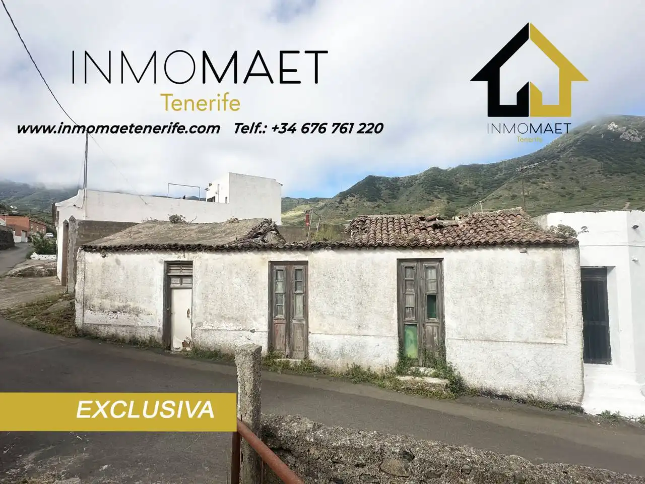 Außenansicht von Wohnung zum Verkauf in Buenavista del Norte mit Heizung, Privatgarten und Terrasse
