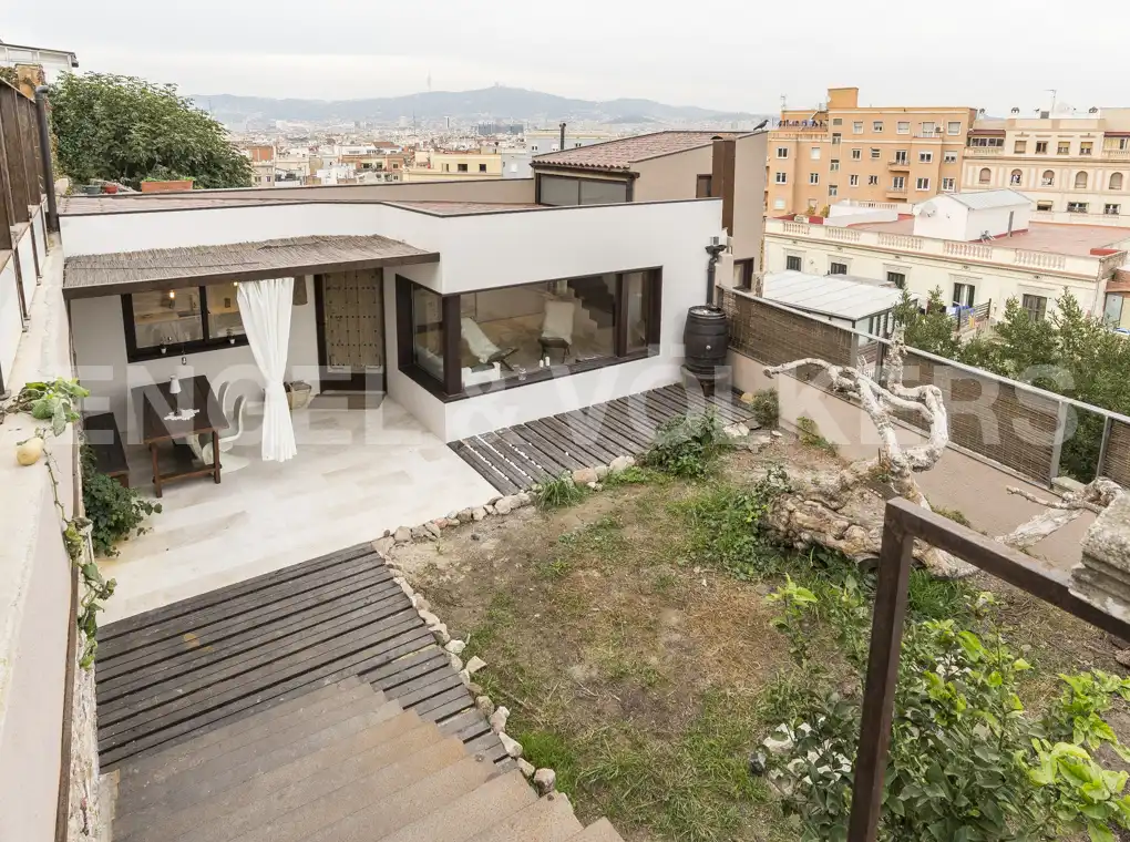 Terraza de Casa adosada de alquiler en Barcelona con Calefacción, Jardín privado y Terraza