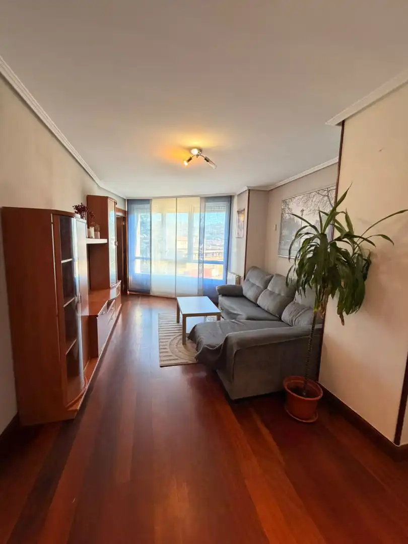 Sala de estar de Piso en venta en Barakaldo  con Calefacción, Parquet y Amueblado