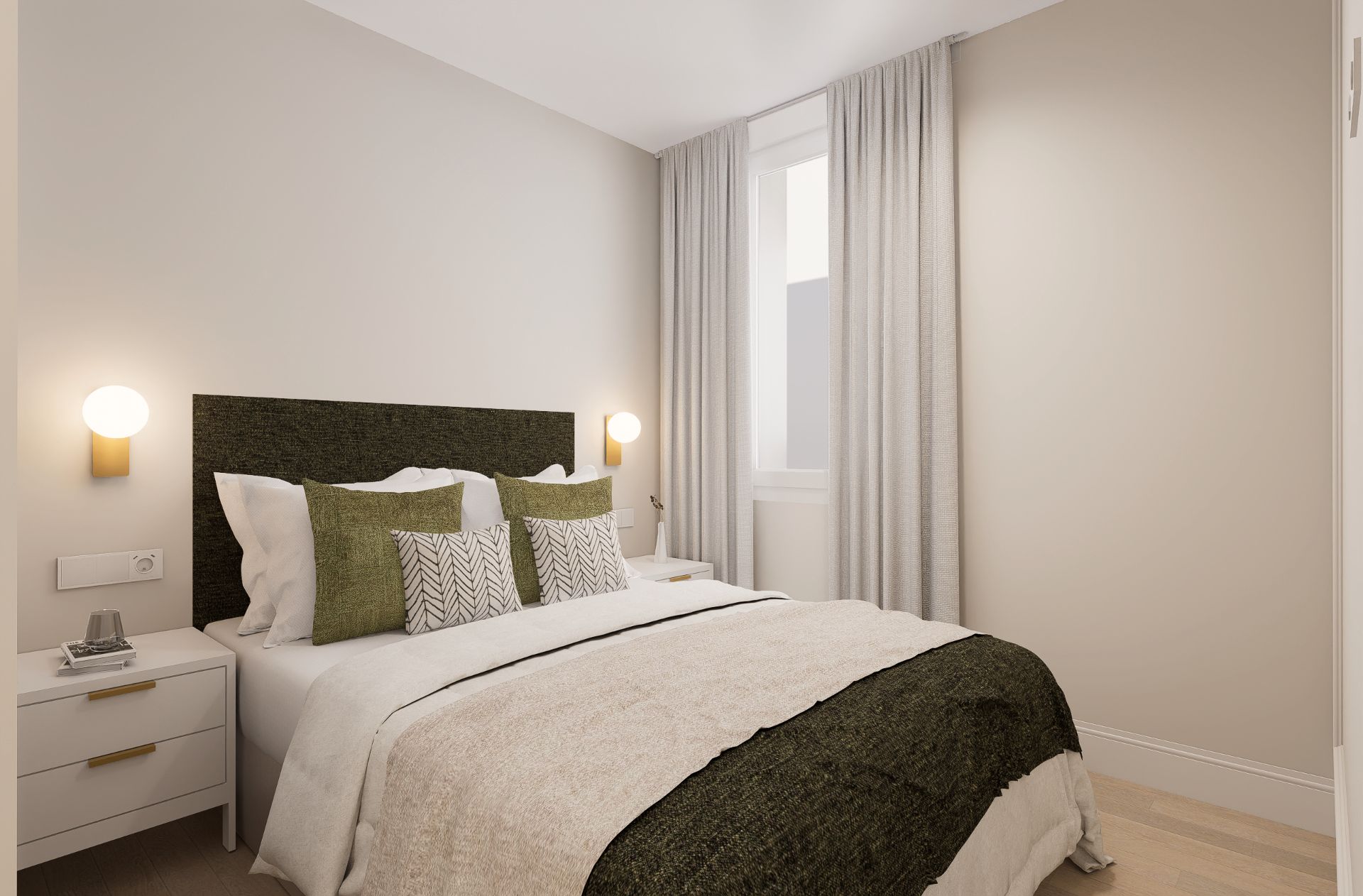 Bedroom of Flat for sale in  Madrid Capital  with Air Conditioner, Heating and Furnished