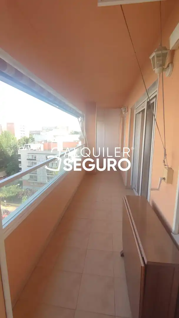 Balcony of Flat for rent in Madrid  with Air Conditioner, Heating and Terrace