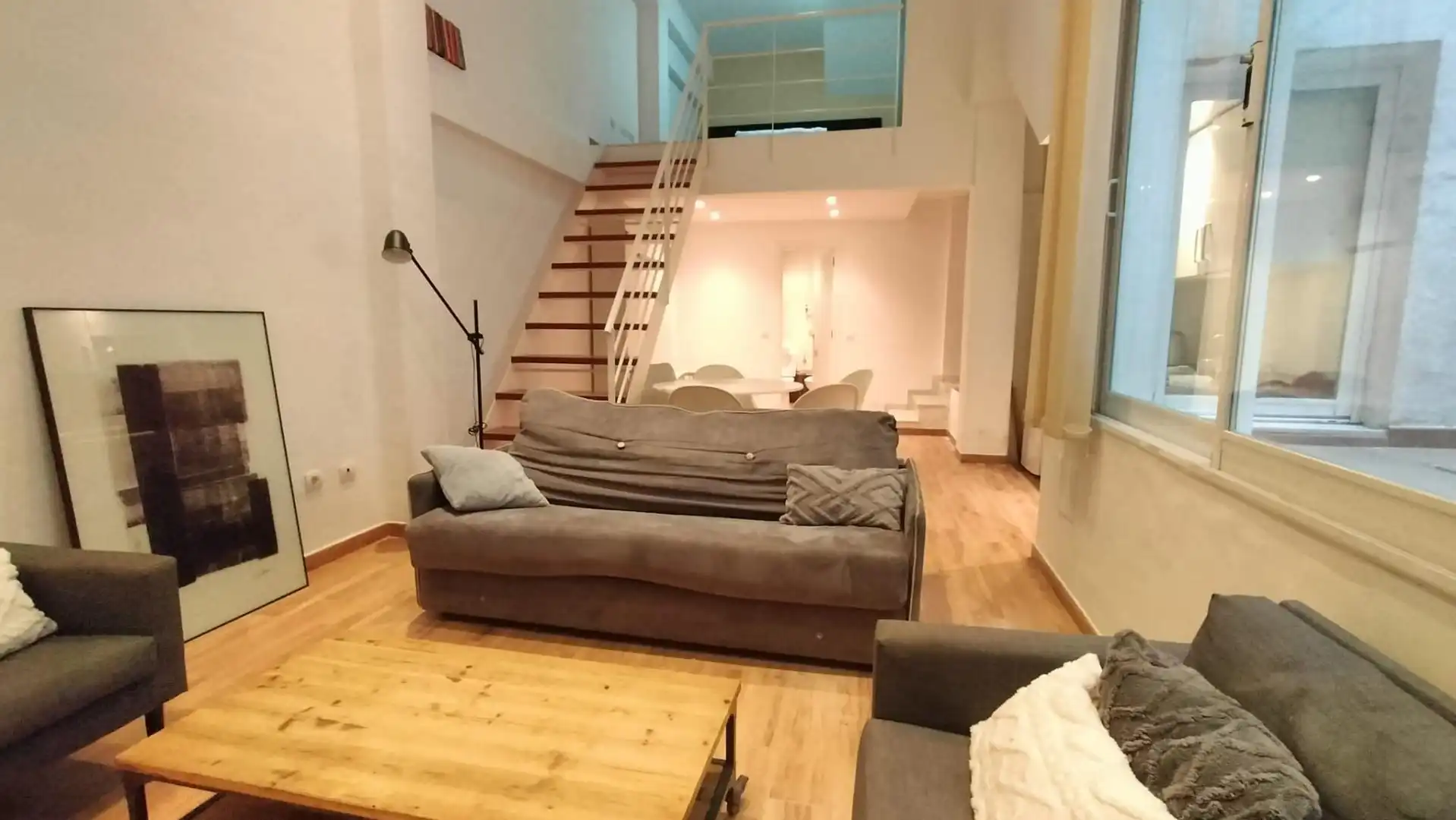 Wohnzimmer von Wohnung zur Miete in Málaga mit Klimaanlage, Heizung und Möbliert