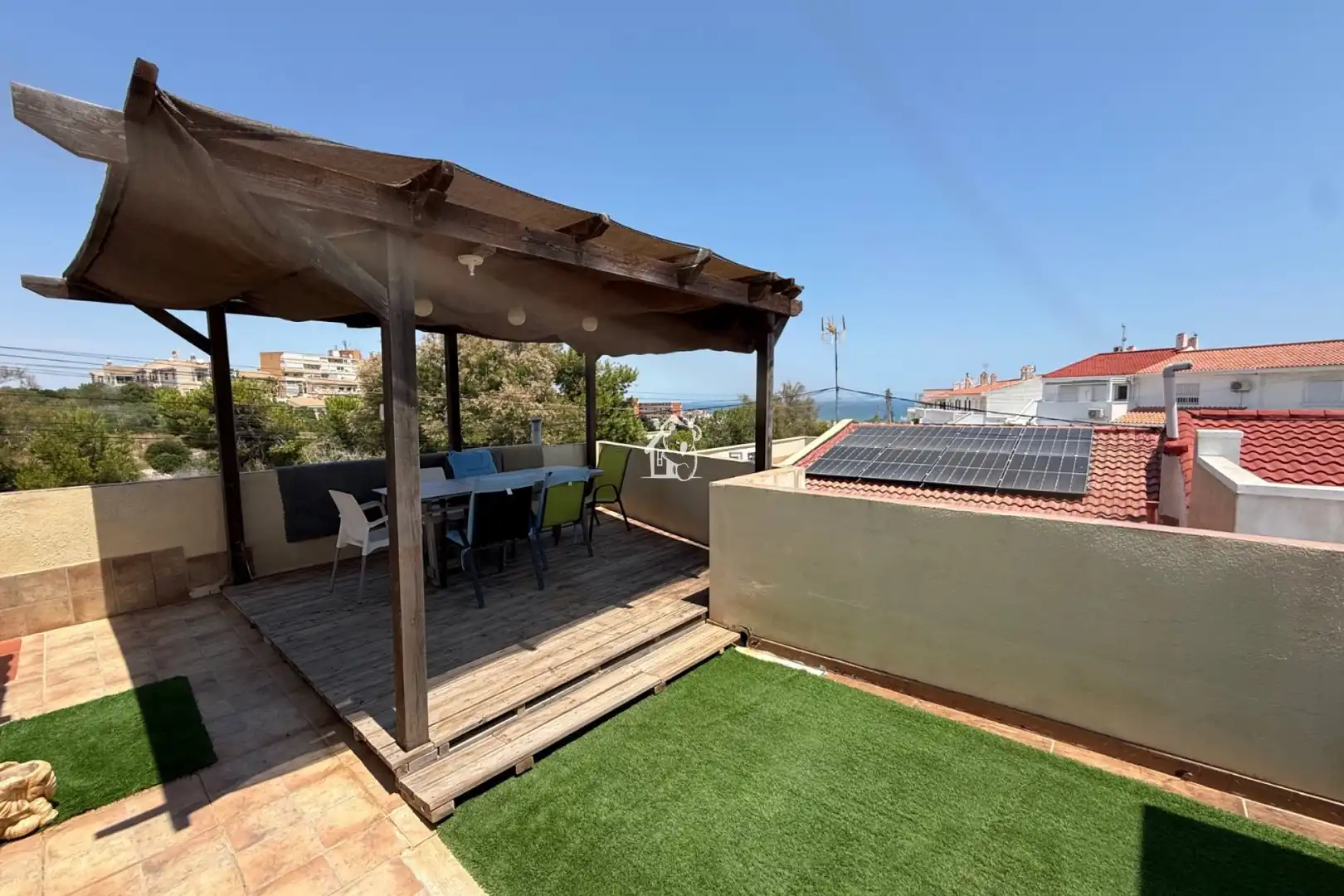 Terraza de Casa o chalet de alquiler en Torrevieja con Aire acondicionado, Jardín privado y Terraza