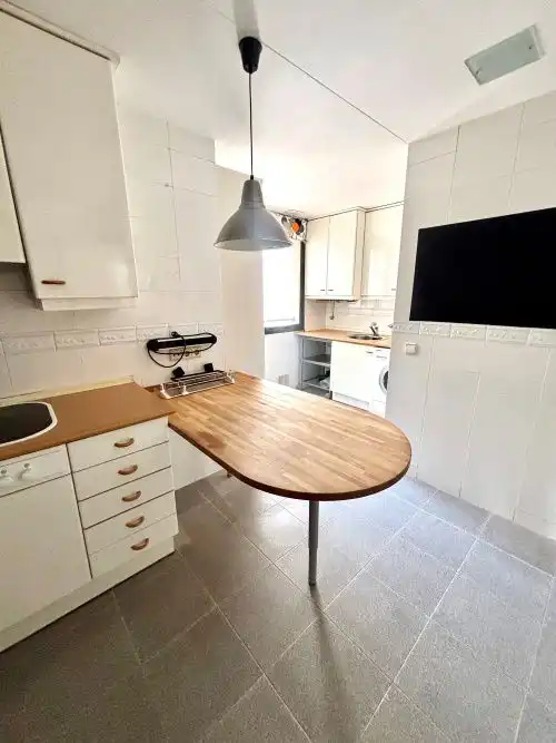 Küche von Wohnung zur Miete in Madrid mit Heizung, Parkett und Terrasse