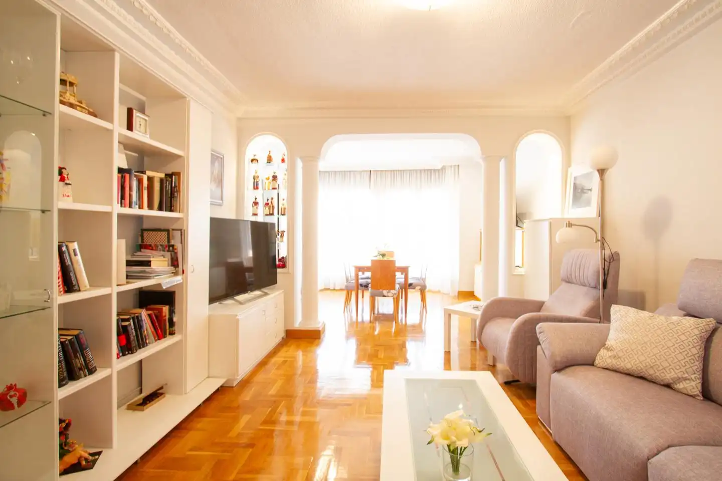 Wohnzimmer von Maisonette zum Verkauf in Villava / Atarrabia mit Klimaanlage, Heizung und Terrasse